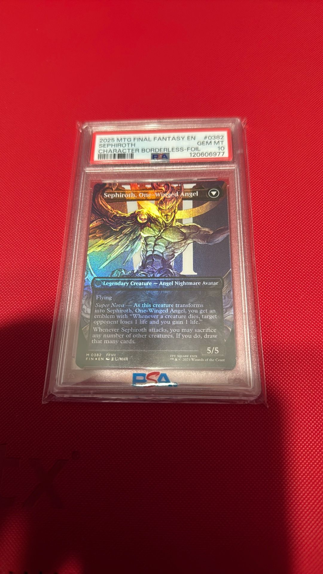 Foil Sephiroth,fabled Soldier Mtg Psa 10