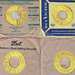 JOHNNY CASH SUN 45 RECORDS VINYL 