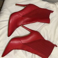 Red Guess Heels 