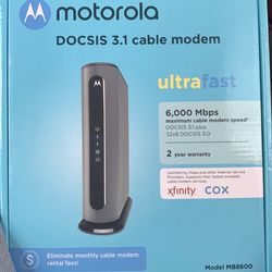New- Motorola 3.1 cable modem