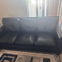 Black Leather Couch