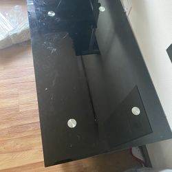 Tangkula Rectangle Glass Coffee Table