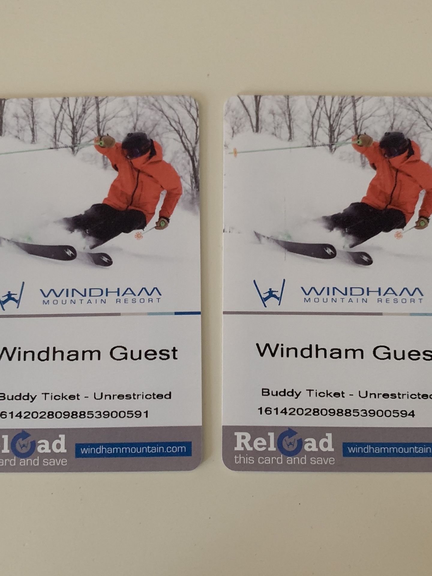 Two Ski Passes At Windham (no Black Out Days)