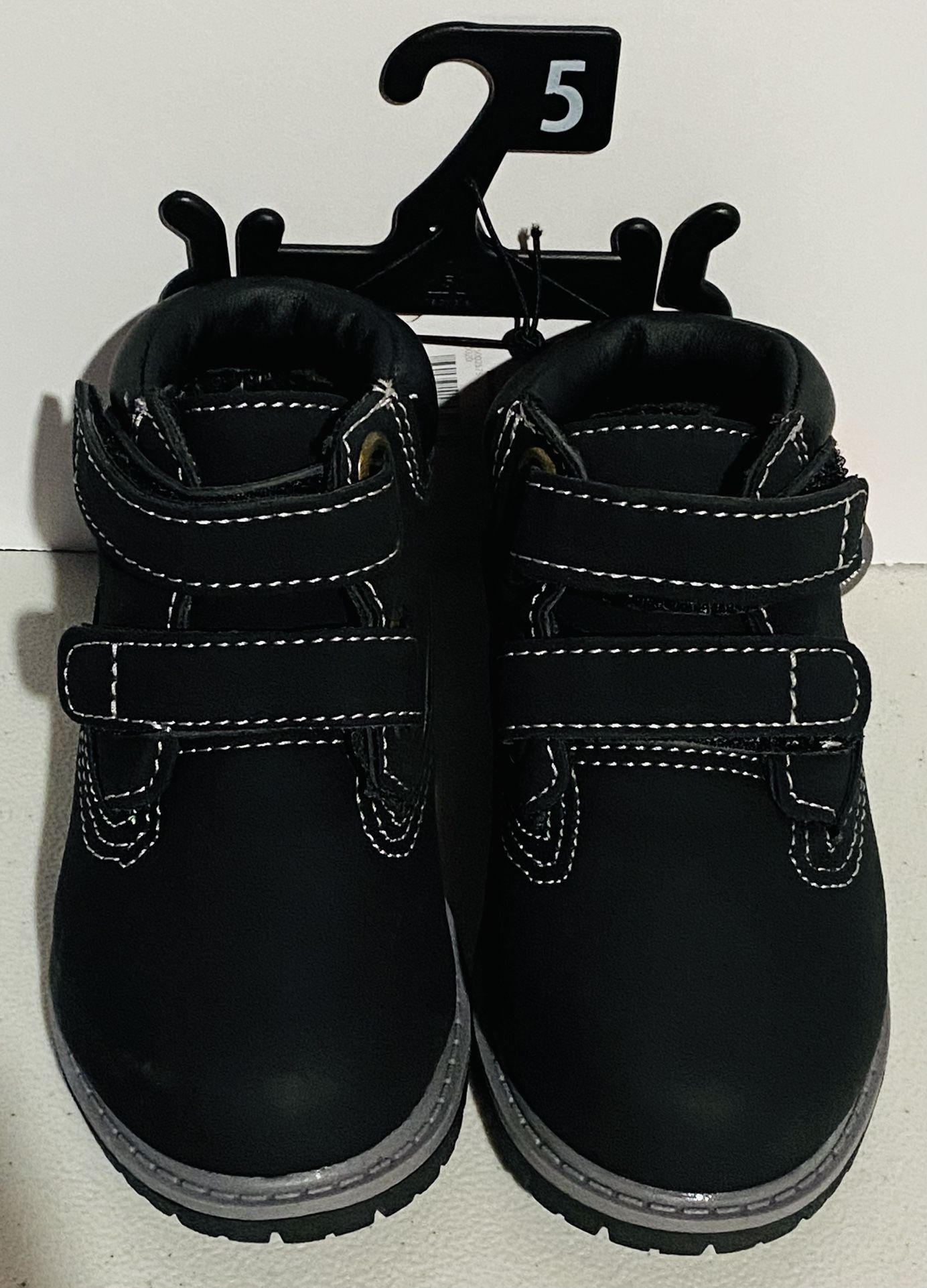 Infant’s Black Work Boots — Size 5