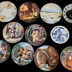 Lot of 11 Vintage Collector's Plates