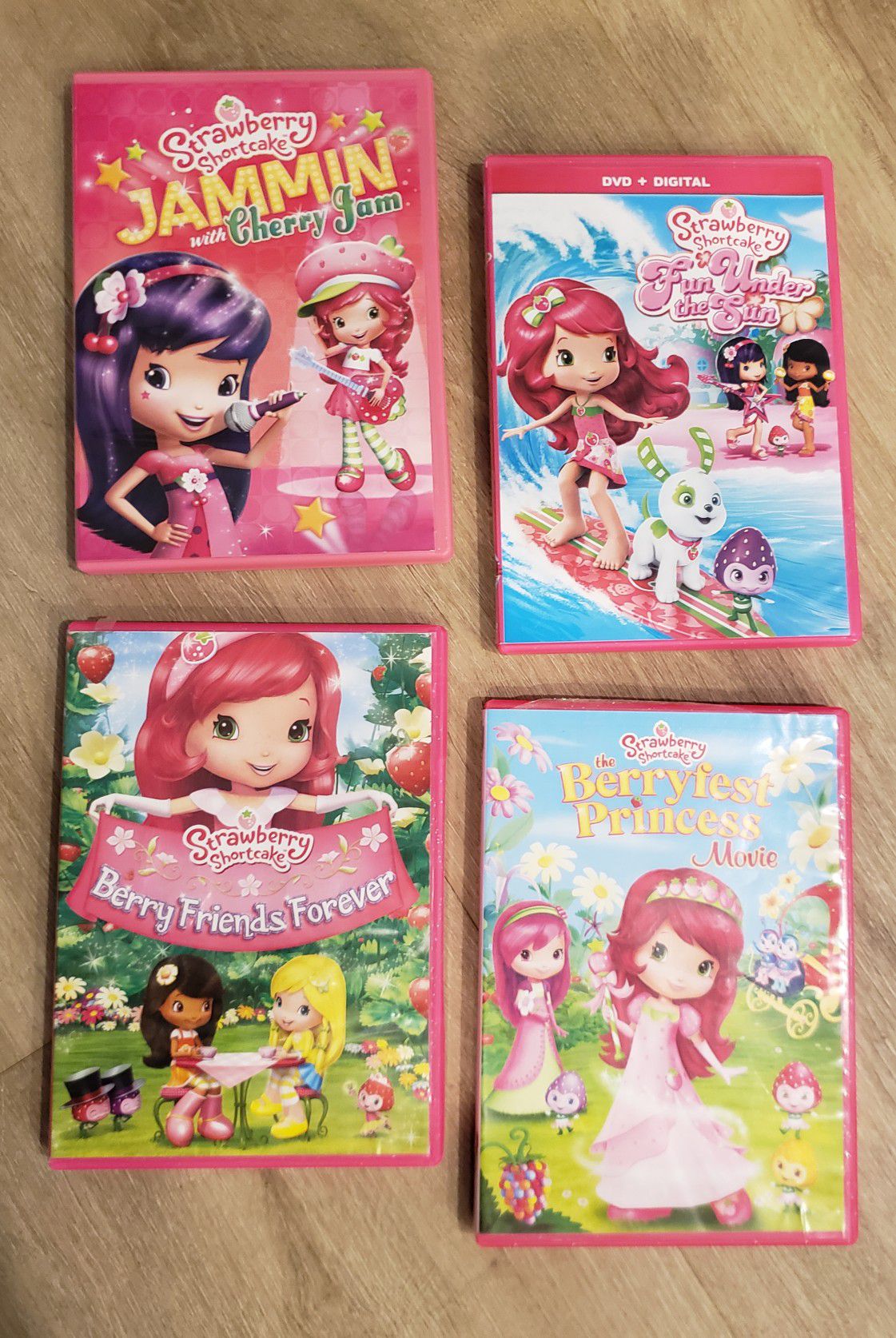 4 Strawberry Shortcake DVD's