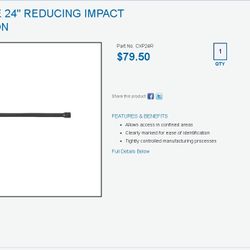 24 Inch 1/2 To 3/8 Reducing Extension