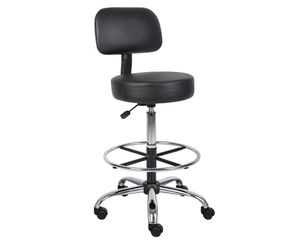 Boss Office Products Be Well Medical Spa Drafting Stool with Back