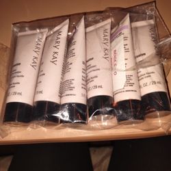 6-1.0oz. Tubes Of Mary Kay Liquid Foundations Ivory& Beige Colors