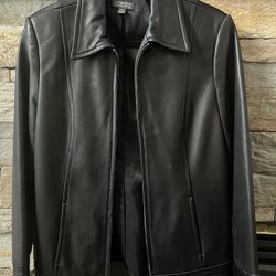 Leather Jacket-Womens -Size Medium. Classic 