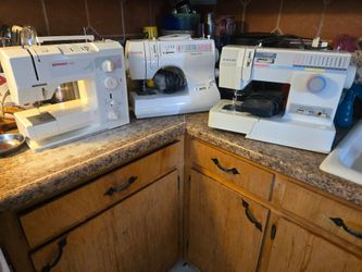 Sewing machines.