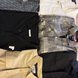9pc Men’s Dress Shirts 511 Versace MK Ariat Boot Barn Size Large 