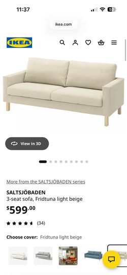 IKEA 3 Seat Sofa