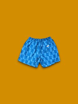 Nike sportswear woven flow mesh lined AOP shorts blue men’s large