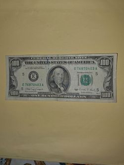 Rare $100 bill