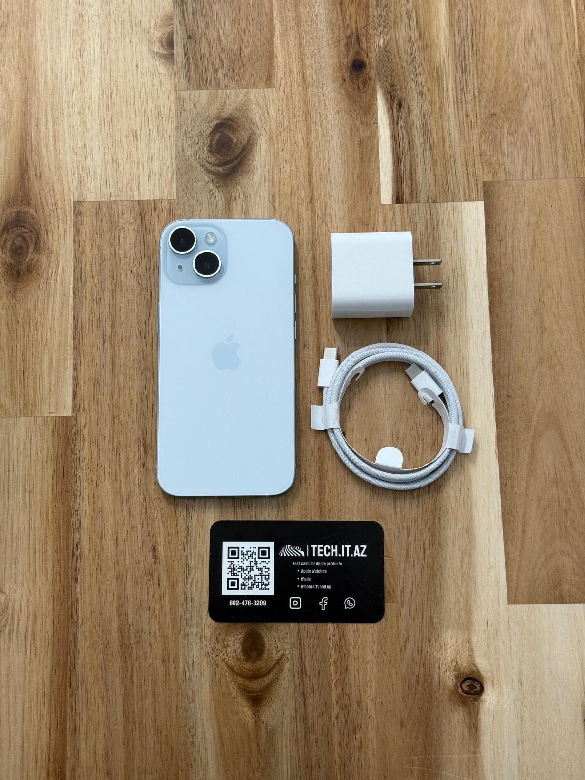 📱 iPhone 15 | 128GB | Blue | Cricket Only | Hablo Español