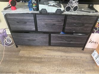 WLIVE 5-Drawer Fabric Dresser / Storage Organizer Unit