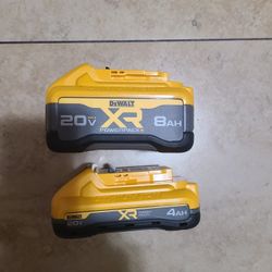 Dewalt Stackable Batteries 8ah And 4ah