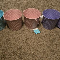 (New With Tag) 5 Easter Buckets 