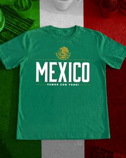 Green and black Mexico shirts