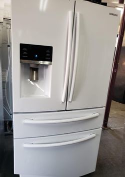 Samsung French Door  White Refrigerator Fridge
