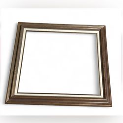 Vintage Used Wood Rectangular Artwork Art Picture Frame  20”x29”