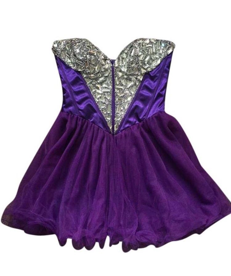 Brand New Sherri Hill Purple Cocktail Dress