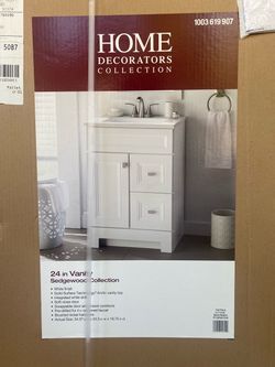 Home Decorators Collection 24 inch. White Vanity with Top
