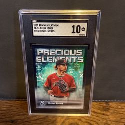 Druw Jones - 2023 Bowman Platinum (Precious Elements) SGC - 10GM