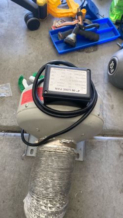 4” in-line fan