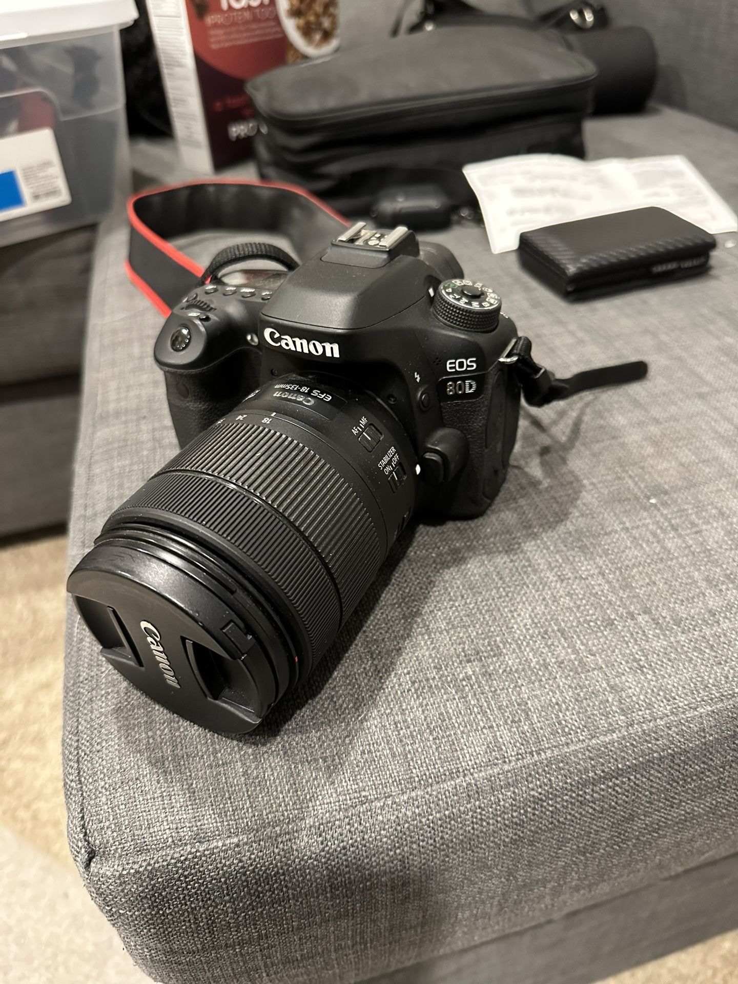Canon 80D With 18-135mm USM Lens With Extra Battery And Other Accesories