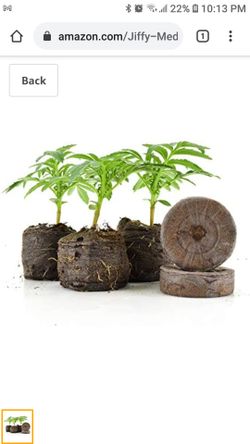 Garden seed starter Pellets - Expands to 1-1/2" Diameter (36 mm) x 1-5/8" Tall - 100ct 