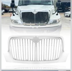 Chrome Grill Grille Compatible With 2001-2016 International Durastar 4300