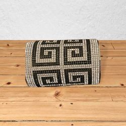 Bracelet Cuff Black And Silver