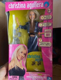 CHRISTINA AGUILERA DOLL GENIE IN A BOTTLE SINGING DOLL NEW