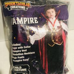 Size 3 Child’s Vampire Halloween Costume 