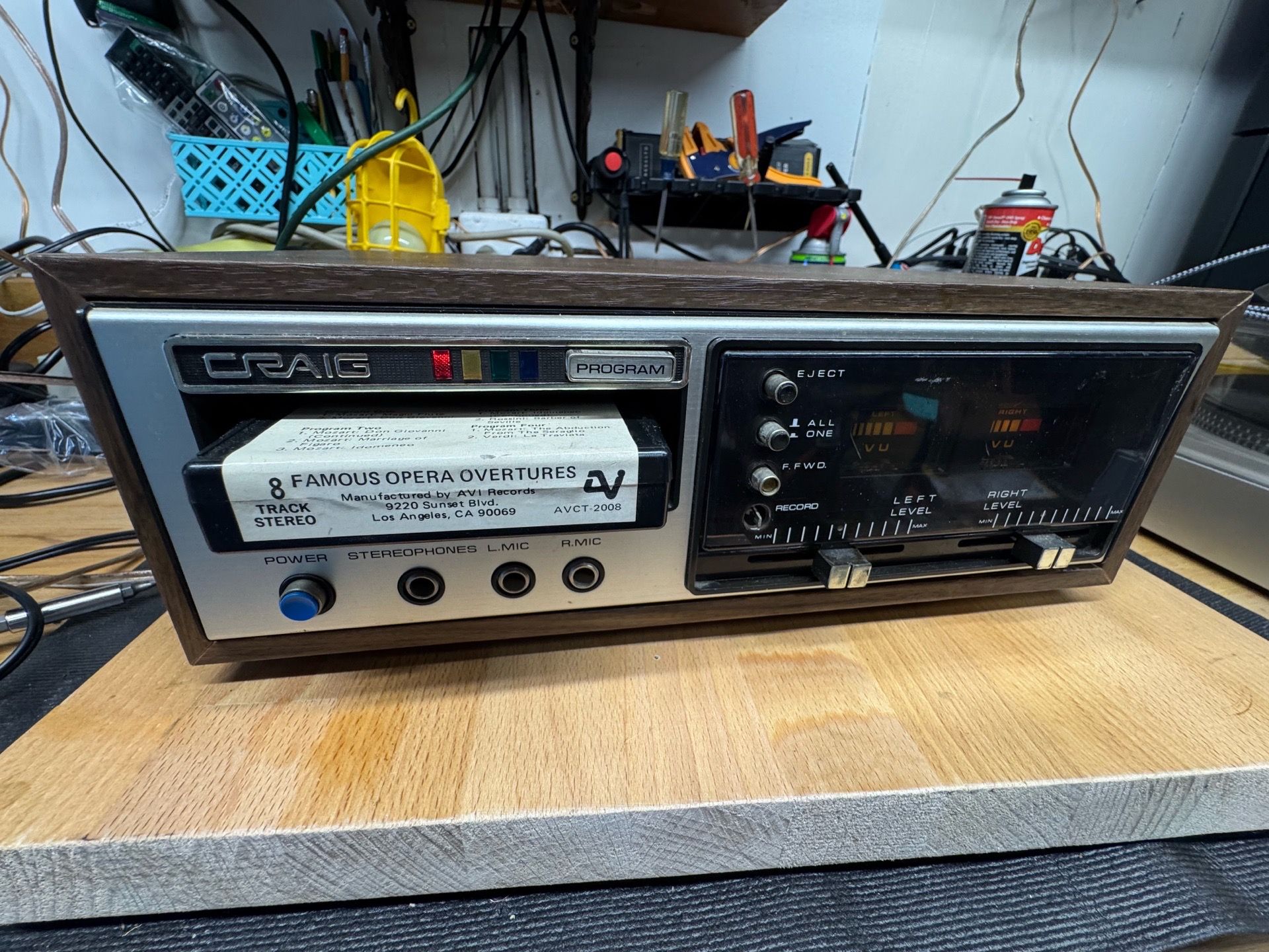 CRAIG 8-Track Stereo Player Model 3307 - working condition