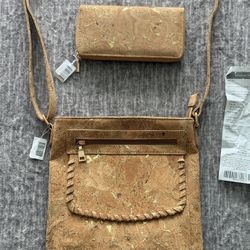 Handbag Corkadia Cork Crossbody And Wristlet Wallet
