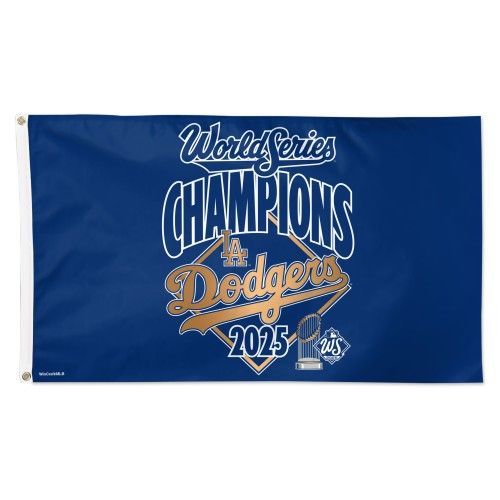 3'x5' Dodgers 2025 World Series Champions Flag (Single Sided) .