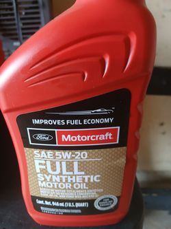 Brand New Full Synthetic Quarts Of Oil 0-20w