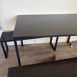 Table and benches