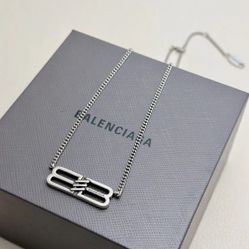 Fashion trend simple personality necklace women's silver