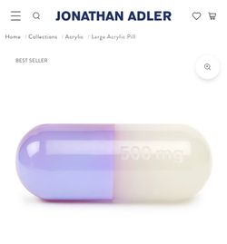 Jonathan Adler acrylic 500mg pill (Large)