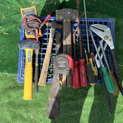 Box Of Tools Pliers Hammers Screw Drivers ($50 For All)