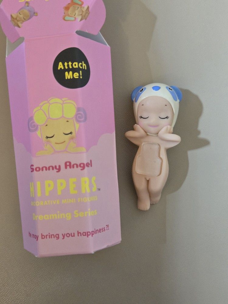 Sonny Angel Dreaming Panda White color attach me toy decor