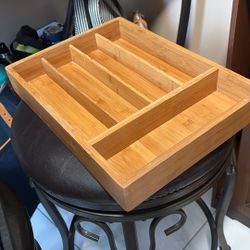 Bamboo Utensil Organizer