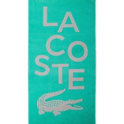 New Lacoste Home Lacoste Croc Cotton Beach Towel, 36" x 72" with tags in a bag