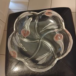 MIKASA CALLA LILLY GLASS DIVIDED SERVER