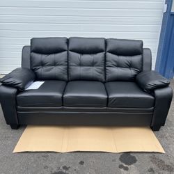 Leather Sofa High Back Brand New 