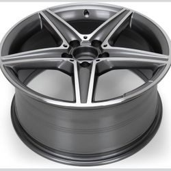 18" x 8.5" Aluminum Alloy Replacement for OE Wheel Rim Compatible with E-Class 2014–2017 E250 / E300 / E350 –Fits for Front and Rear Wheel, Machined G